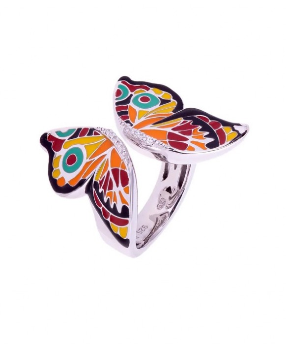 Bague argent  UNA STORIA BG121184 Collection Papillon