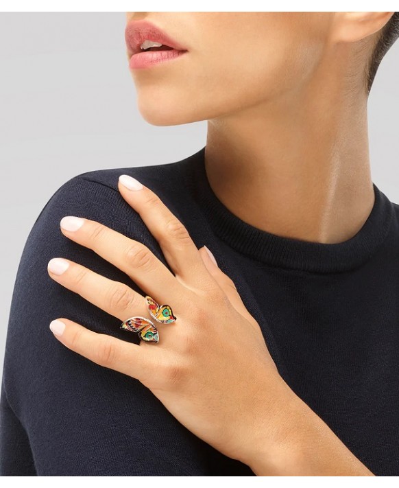 Bague argent  UNA STORIA BG121184 Collection Papillon