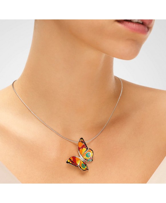 Pendentif argent UNA STORIA, BQ121184, collection Papillon