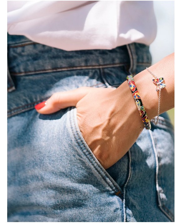 Bracelet argent UNA STORIA, JO121100, collection Papillon