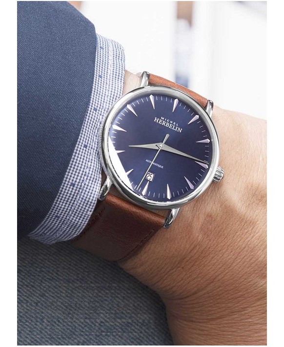 Montre homme automatique Michel Herbelin 1647-AP15BR  Collection Inspiration